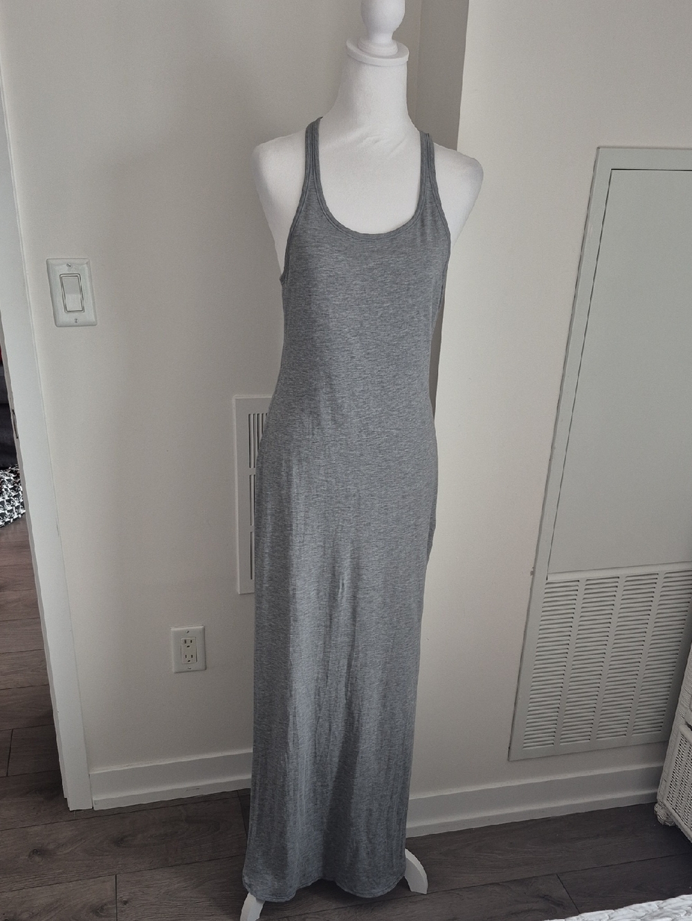 Lululemon Refresh Maxi Dress In Heathered Medium Grey Size 6 (Size Rag Removed) - Picture 3 of 7